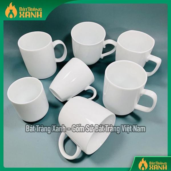 Cốc/Ca Uống Nước - Ly Uống Cafe Men Sứ Trắng Cao Cấp Bát Tràng Cốc/Ca Uống Nước - Ly Uống Cafe Men Sứ Trắng Cao Cấp Bát Tràng