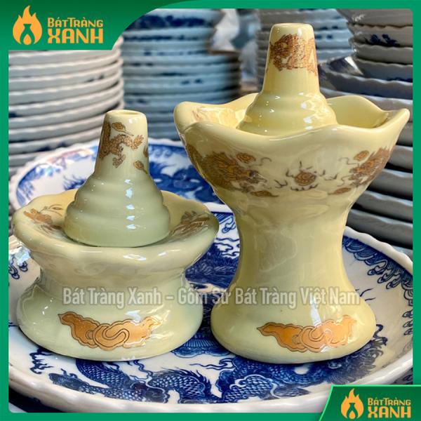 Chân / Đế cắm thuốc lá Ban thờ Bát Tràng Hàng Loại 1 Chân / Đế cắm thuốc lá Ban thờ Bát Tràng Hàng Loại 1