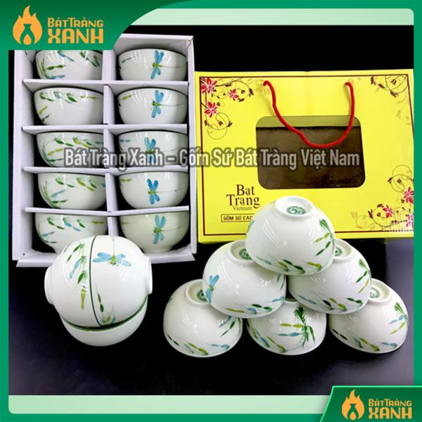 Bát ăn cơm Bát Tràng vẽ trúc chuồn Bát ăn cơm Bát Tràng vẽ trúc chuồn