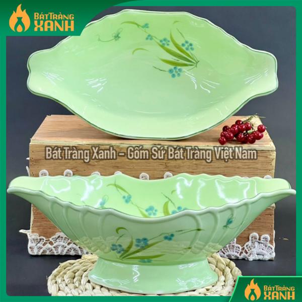 Bát đựng gà cúng men ngọc Hoa cỏ xanh Bát đựng gà cúng men ngọc Hoa cỏ xanh
