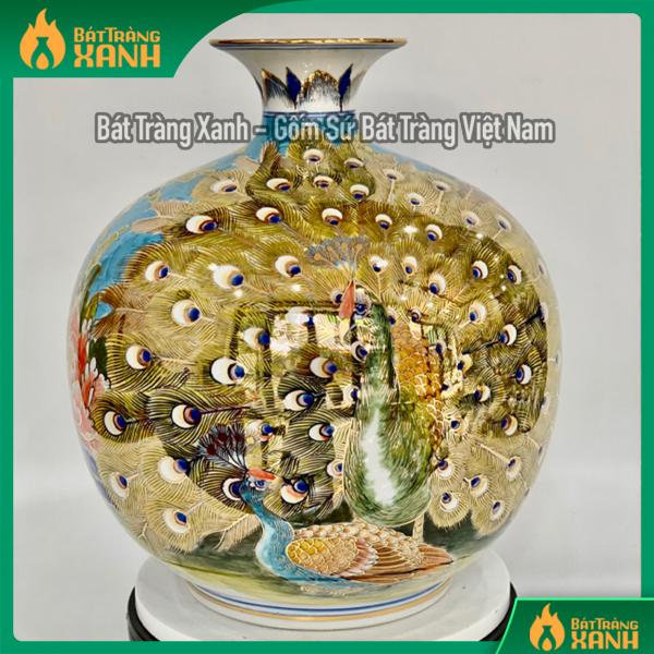 Bình hút lộc vẽ vàng công danh phú quý Bình hút lộc vẽ vàng công danh phú quý