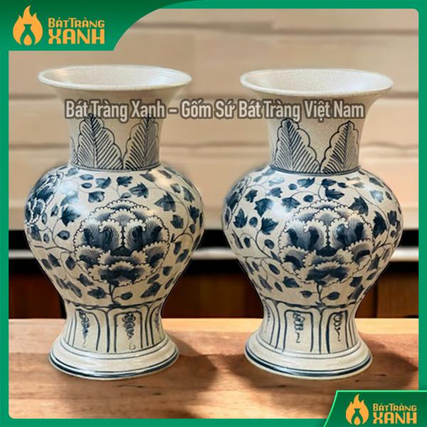Lọ hoa men rạn Hoa Phù Dung Lọ hoa men rạn Hoa Phù Dung