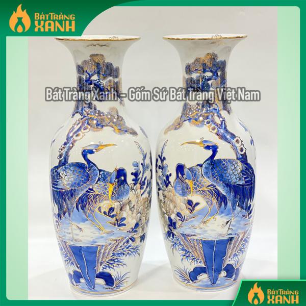 Lọ lộc bình vẽ vàng Tùng hạc diên niên Lọ lộc bình vẽ vàng Tùng hạc diên niên