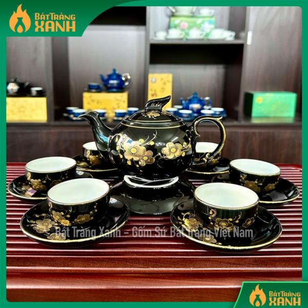 Bộ Ấm Chén Bát Tràng Cao Cấp - Ấm Chén Pha Trà Bộ Ấm Chén Bát Tràng Cao Cấp - Ấm Chén Pha Trà