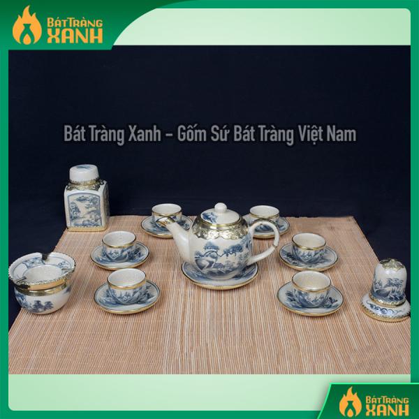 Ấm chén bọc đồng men rạn dáng minh long phụ kiện Ấm chén bọc đồng men rạn dáng minh long phụ kiện