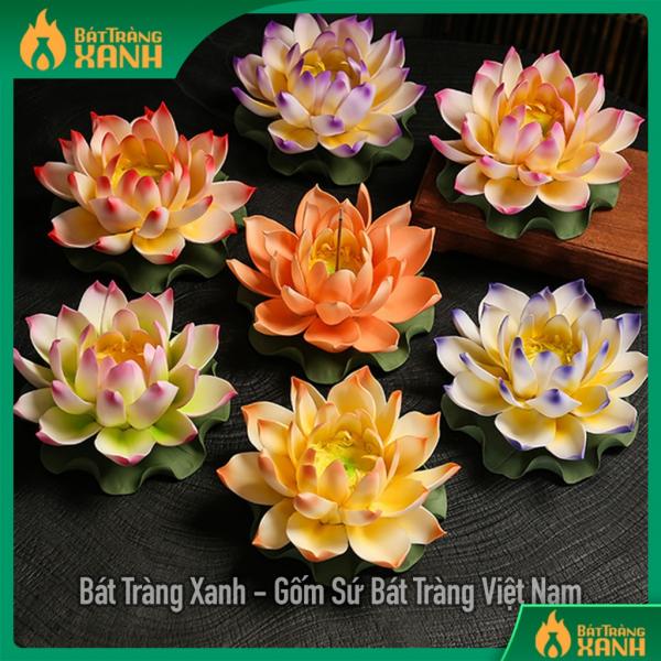 Hoa Sen Sứ Loại To 14cm Thả Bát Thả Hoa - Sen Sứ Đốt Trầm  Hoa Sen Sứ Loại To 14cm Thả Bát Thả Hoa - Sen Sứ Đốt Trầm