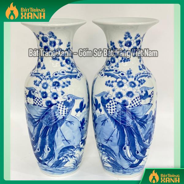 Lọ lộc bình vẽ tay trĩ đào như ý Lọ lộc bình vẽ tay trĩ đào như ý